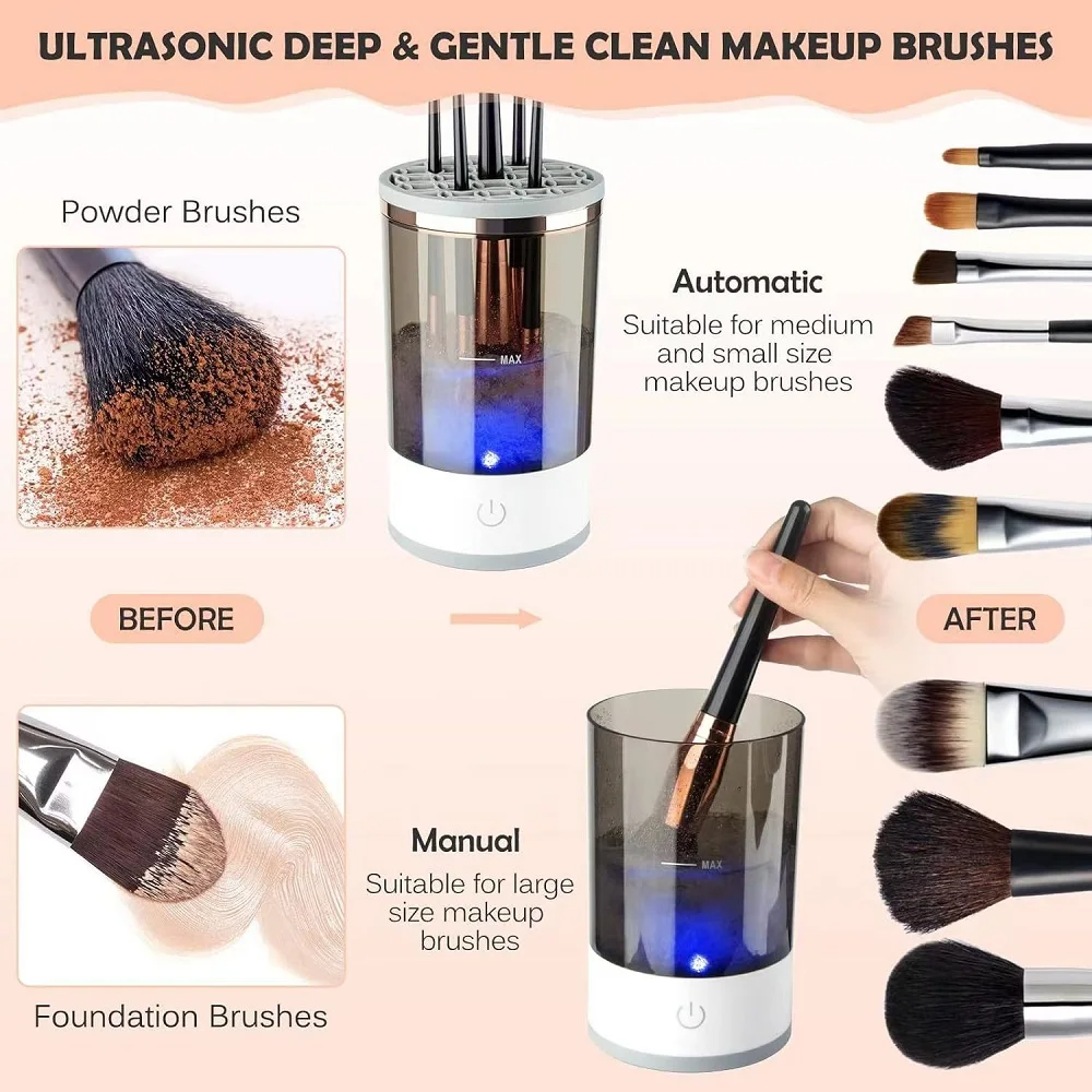 GlowClean™ - Automatic Makeup Brush Cleaner